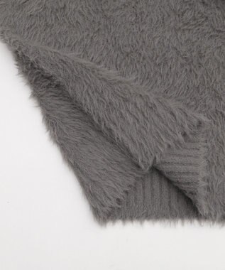 WEGO 【2025秋冬新作/ユニセックス着用ITEM/MLサイズ展開】フェザーニットプルオーバー グレー