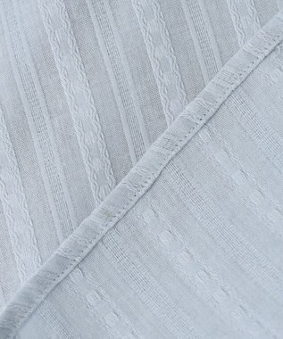 組曲 L ドビーストライプ ブラウス サックスブルー系