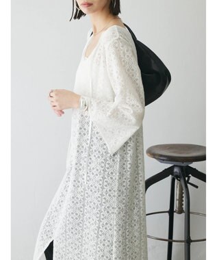 Green Parks AnriettMusee レースロングワンピース Off White