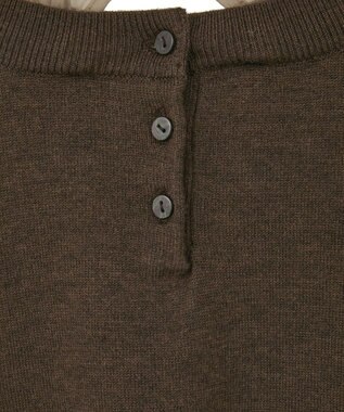 YECCA VECCA 2wayフリルクルーネックニット Gray