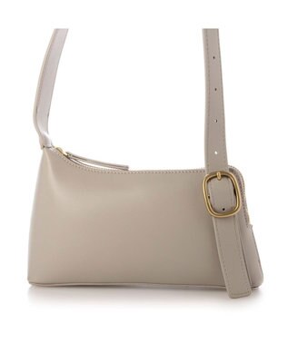 UNBILLION カシュカシュ cachecache / アシンメトリーバックルショルダー ライトグレー