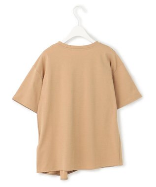 ICB L 【接触冷感・UVケア・吸水速乾・洗える】グレースジャージー イレギュラーヘムカットソー チノベージュ系