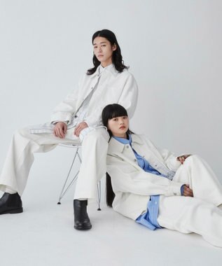 WEGO 【ユニセックス着用ITEM】ルーズペインターパンツ ホワイト