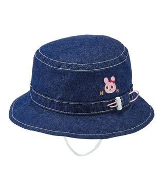 MIKI HOUSE HOT BISCUITS 【46-54cm】 デニムハット ピンク