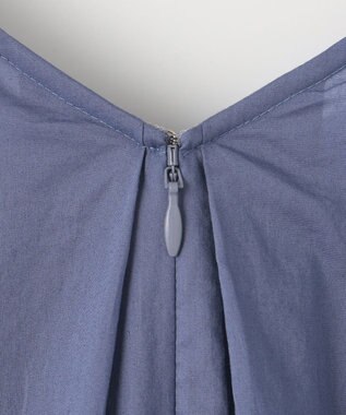 組曲 【洗える・共布ベルト付き】ナチュラル サマードレス ブルー系