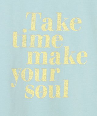 ANY L ANYファンクションロゴTシャツ ライトブルー