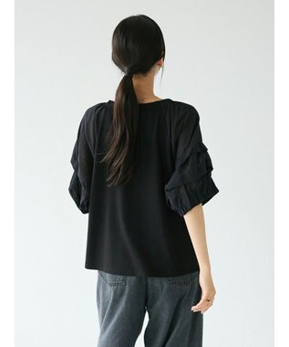 CRAFT STANDARD BOUTIQUE ホイップスリーブブラウス Black