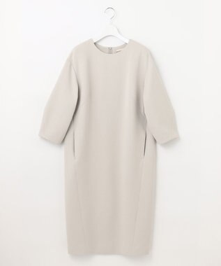 自由区 【XSサイズ～/洗える】ライトダブルクロス ワンピース サンドベージュ