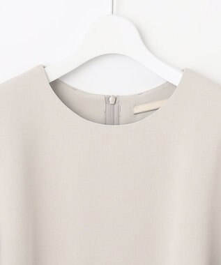 自由区 【XSサイズ～/洗える】ライトダブルクロス ワンピース サンドベージュ