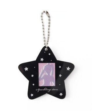 WEGO 【痛バ＆推し活グッズ】スターIDフォトケースキーホルダー ブラック