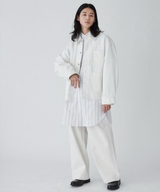 WEGO 【ユニセックス着用ITEM】ルーズペインターパンツ ホワイト