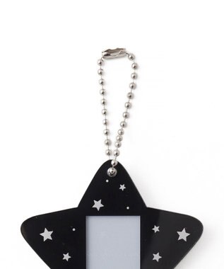 WEGO 【痛バ＆推し活グッズ】スターIDフォトケースキーホルダー ブラック