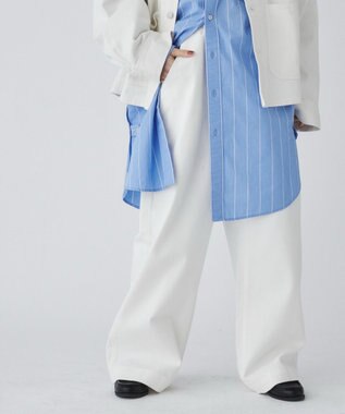 WEGO 【ユニセックス着用ITEM】ルーズペインターパンツ ホワイト