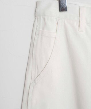 WEGO 【ユニセックス着用ITEM】ルーズペインターパンツ ホワイト