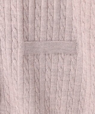 J.PRESS LADIES 【洗える】KNIT BASIC クルーネック カーディガン ベージュ系