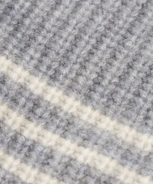 J.PRESS LADIES ピュアカシミヤ アームウォーマー ライトグレー系1