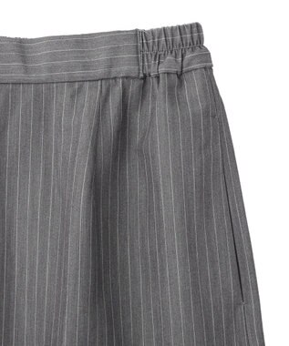 AMERICAN HOLIC 【2点セット・マルチ機能】タイトスカート+ショート丈シャツ Stripe Gray