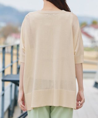 Tiaclasse 【新色追加】サラサラUVシアーニットドルマントップス エクリュ