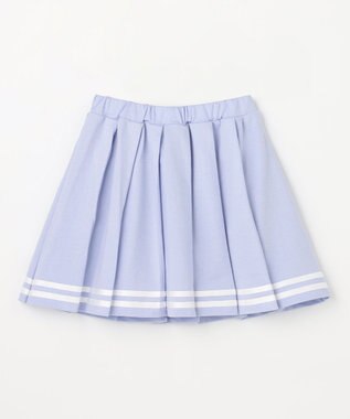 ANY KIDS 【洗濯機可能/吸汗速乾】ドライタッチ プリーツスカパン サックスブルー