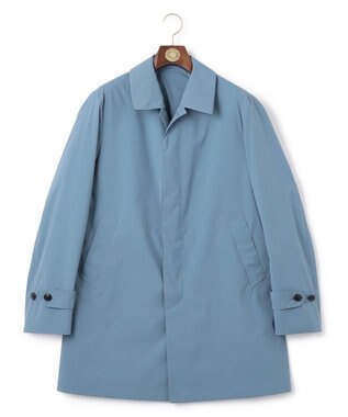 J.PRESS MEN 【ビジネス対応可】【撥水加工 / ウォッシャブル可】テクニカルライトポプリン ドレスカーコート サックスブルー系