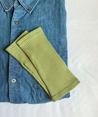 ORuKuBET organic cotton rib wrist cover 【 UVカット・オーガニックコットン・日本製 】