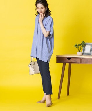 Tiaclasse 【日本製・洗える】穿き心地抜群のシェルタリングドライパンツ ネイビー