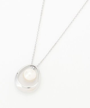 J.PRESS LADIES エッグパール ネックレス シルバー系