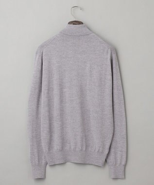 GOTAIRIKU 【家庭洗濯可能】イタリア糸 ハイゲージ タートルニット グレー系