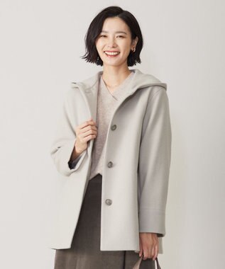 ショートビーバー フーデッド コート / J.PRESS LADIES | ファッション