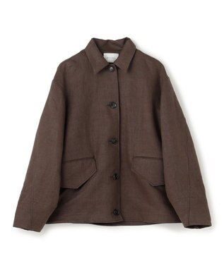 BEIGE， 【VERY 5月号掲載】CRINUM / オーバーサイズリネンジャケット Dark Brown