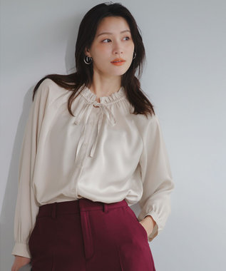 洗える】ギャザーネック2WAY ブラウス / ANY SIS | ファッション