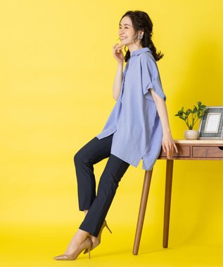 Tiaclasse 【日本製・洗える】穿き心地抜群のシェルタリングドライパンツ ネイビー