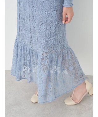 earth music&ecology 総レースワンピース Blue