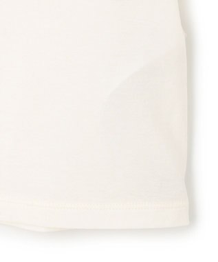 UNFILO L 【2点セット】ラッセルレース キャミレイヤード Tシャツ ブラック