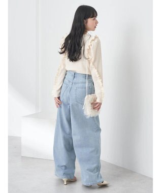 earth music&ecology シャーリングカットプルオーバー Ivory