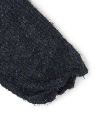 UNFILO L エアリーヤーン ギャザーブラウス ネイビー