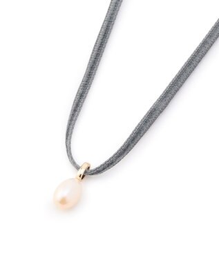 TOCCA TIED WITH PEARL NECKLACE ネックレス ライトグレー系