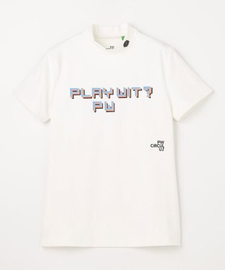 pw circulus ゴルフウェア ニット モックT スウェット WOMEN】 PIXEL GRAPHIC モックネックT ゴルフウェア レディース / PW