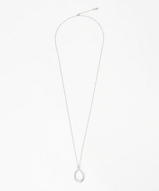 J.PRESS LADIES ステンレスオーバルネックレス シルバー系