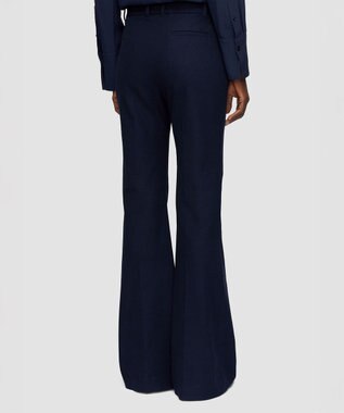 JOSEPH 【FOUNDATIONS】ギャバジンストレッチ フィットフレアートラウザーズ Navy