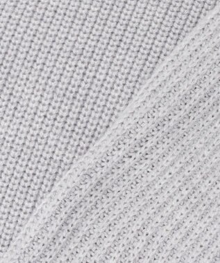 ANY SIS 【洗える】スフレアランパターン カーディガン ライトグレー