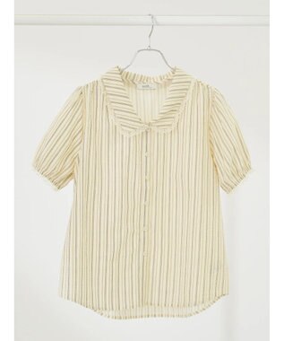 earth music&ecology ミニパフショートスリーブブラウス