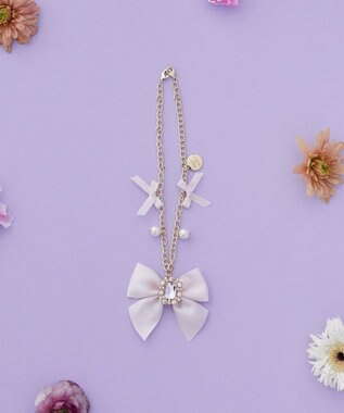 Maison de FLEUR ビジューリボンパールバッグチャーム