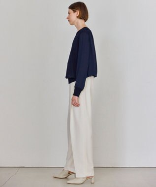 BEIGE， 【WEB限定・洗える】LECERF / ドッキングニットトップス Navy