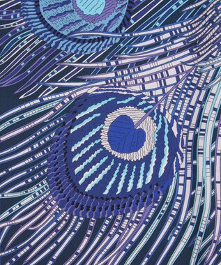 LIBERTY. ヘラ 90x90 シルクスカーフ パープル