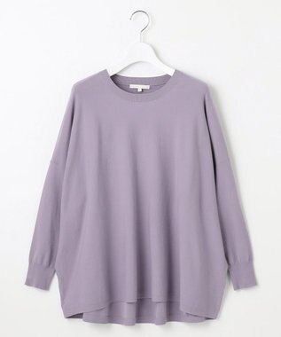 自由区 L 【WEB限定カラーあり】レーヨンストレッチ ニットT [新色]モーヴ