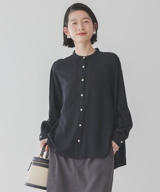 AMERICAN HOLIC サラックールタックブラウス Black