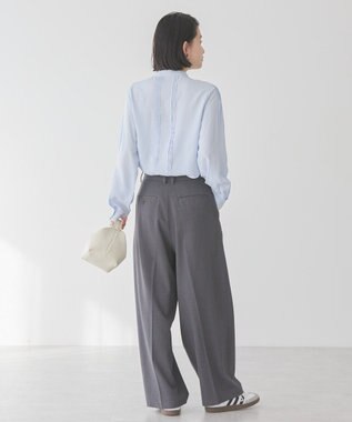 AMERICAN HOLIC サラックールタックブラウス Sax