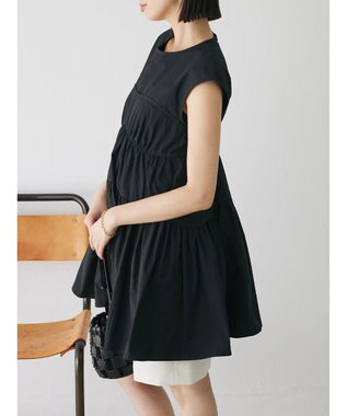 Green Parks コルセット風ミニワンピース Black