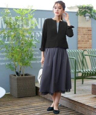 Tiaclasse 【新色追加・洗える】タックポケットジャレロ ブラック